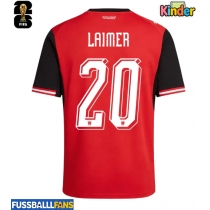 Österreich Konrad Laimer #20 Heimtrikotsatz Kinder WM 2026 Kurzarm (+ Kurze Hosen)